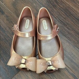 Mini Melissa Rose Gold pink girls Shoes